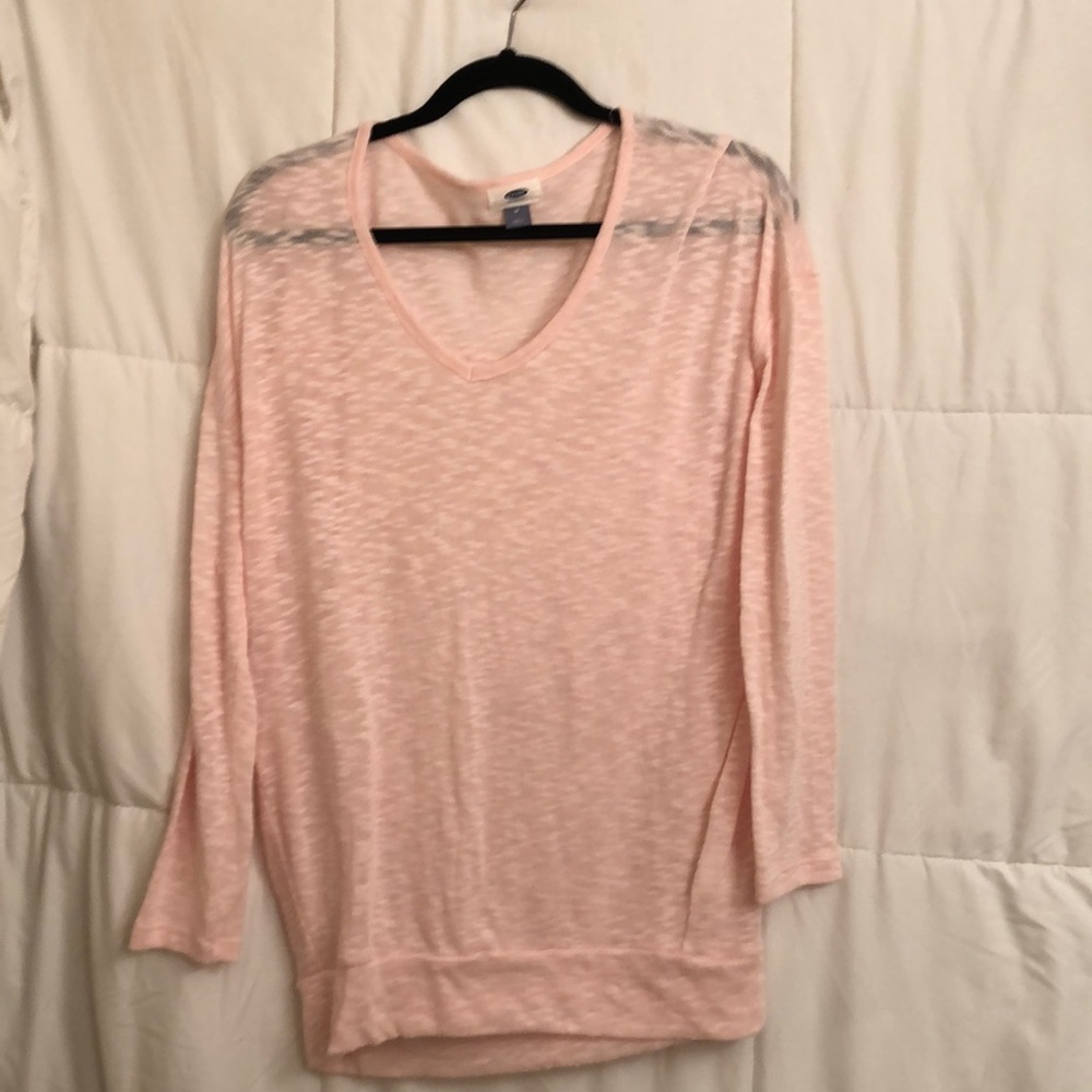 Pink cotton sweater